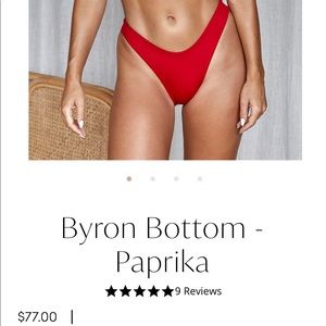 MONDAY SWIMWEAR // BYRON BOTTOM PAPRIKA/RED